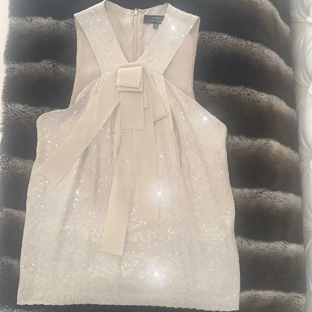 Robert Rodriguez sequin top